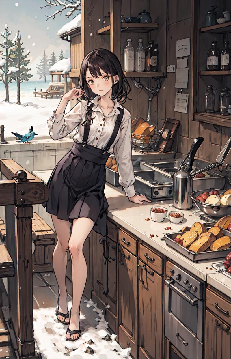 189678-3743639913-best quality, detailed background, girl,sea, cafeteria, bird, snow, winter,.png